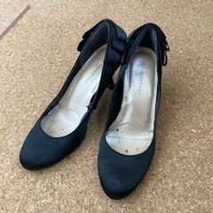 可愛いし履きやすいヒール　ブラック黒