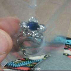 j→→→m11-4【最高の贈り物】 ◆ 51石 大粒 フラワー サファイアレディース ダイヤモンドリング 指輪 2ct 【プラチナ仕上】の画像