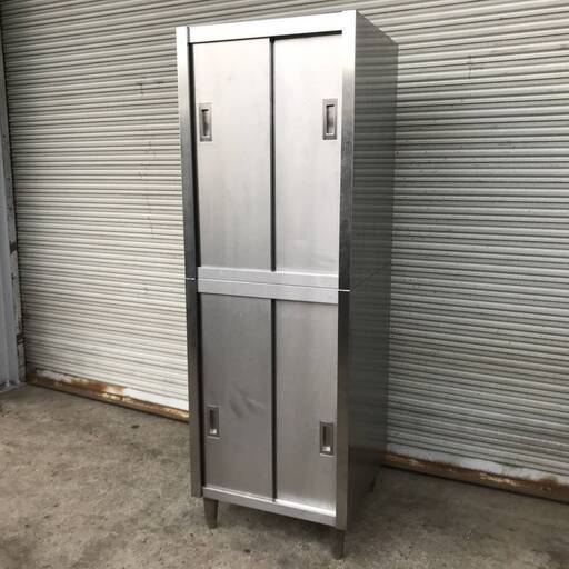 PH9/66　ステンレス収納 W600×D600×H1800 業務用 スライド 厨房 キャビネット 戸棚 店舗 保管庫　