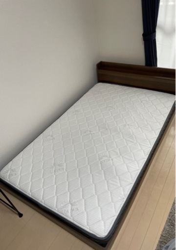【7/30まで】スプリングマットレス GOKUMIN セミダブル＋ベッドフレームセット