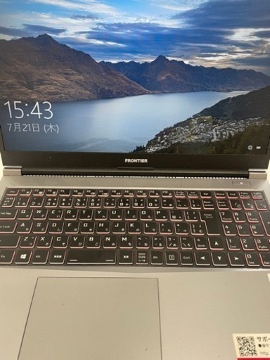 ゲーミングノートPC フロンティア製 FRLN710