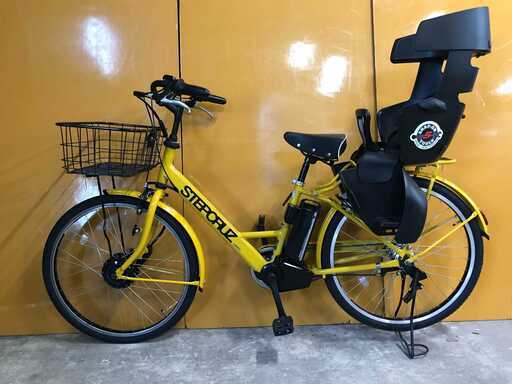 福岡）福岡市東区より ﾁｬｲﾙﾄﾞｼｰﾄ付 電動ｱｼｽﾄ BRIDGESTON　ﾌﾞﾘｼﾞｽﾄﾝ STEP CRUZ e ステップクル