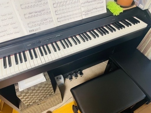 CASIO/電子ピアノ/動作確認済み/イス2脚付き