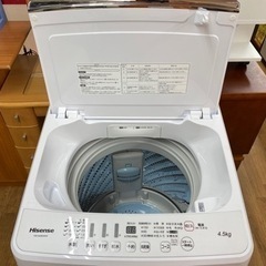 I676 ☆ Hisnse 洗濯機 （4.5㎏）☆ 2017年製 ⭐動作確認済⭐