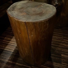 【お引渡し先決定品】ウッドスツール(丸太)4