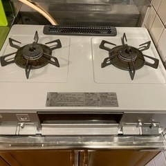 ガステーブルコンロ(2口・グリル付き)