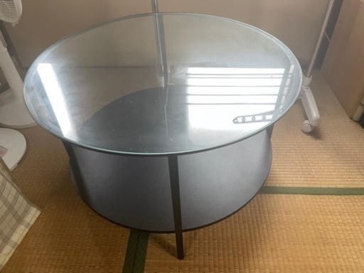 IKEAイケアテーブル丸テーブルガラステーブル