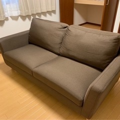 (引き取り限定)ファブリック　2.5人掛けソファ 2.5人がけソファ【引き取り限定】
