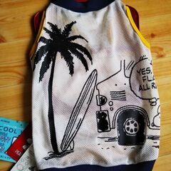 犬服スヌーピーメッシュクールタンクトップ5号（新品）