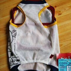 犬服スヌーピーメッシュクールタンクトップ5号（新品）の画像