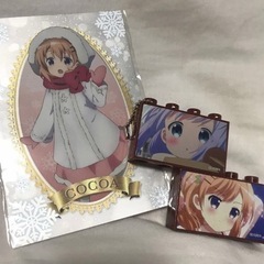 ご注文はうさぎですか？ココア×チノ ブロック型ボールチェーン ポ...