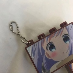 ご注文はうさぎですか？ココア×チノ ブロック型ボールチェーン ポストカードの画像