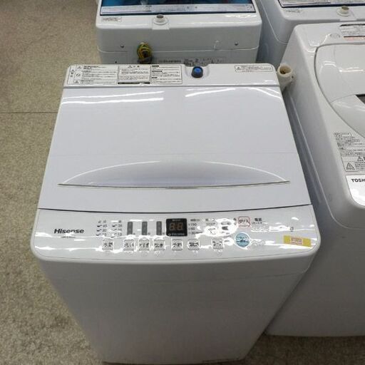 洗濯機 4.5kg 2019年製 ハイセンス HW-E4503 札幌 西野店