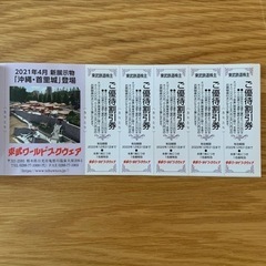 東武ワールドスクウェア　優待割引券