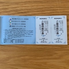 東武　ゴルフ場　優待割引券