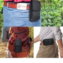 【新品】【未開封】4.7-5.5インチ　　スマホポーチ QBeau ベルトケース ベルト通し付き 縦型 iPhone 12 mini/12/12 Pro/SE 2020, iPhone 11 Pro/11/11 Pro Max/Xs/Xs Max/XR/X, iPhone 6/6s/7/8/ Plus, Galaxy Note10/Note7/S10 4.7-5.5インチまでのスマホ対応の画像