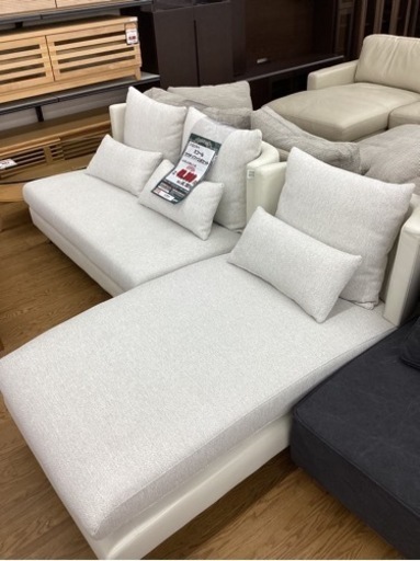 KG-90【新入荷　アウトレット】ユーロコンフォート　スコール　カウチソファ2点セット　白