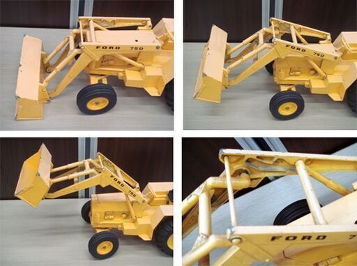 全長約63㎝ FORD 750 バックホーローダー ERTL製 ダイキャスト 1/12スケール ヴィンテージ レトロ玩具 苫小牧西店