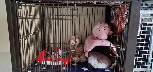 犬用ゲージ  茶色