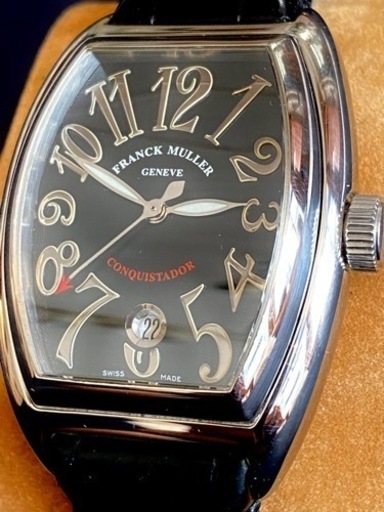 ギョーシェ彫りが美しい'03年製コンキスタドール8002SCフランクミュラー　ワンオーナー自動巻稼働