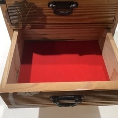 引渡済　中古　木製　和風　小物収納　ミニ箪笥　凸凹面の画像