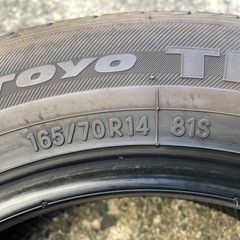 交換工賃込み価格！165/70R14トーヨータイヤ1本のみの画像