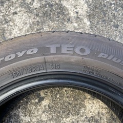 交換工賃込み価格！165/70R14トーヨータイヤ1本のみの画像