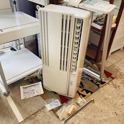 【売約済み】　クーラー　窓コン 窓用エアコン コロナ CORONA CW-1617 　[ウインドエアコン 冷房専用 50Hz：4～6畳/60Hz：4.5～7畳 単相100V対応 シェルホワイト]  ウィンドエアコン エアコン　冷房　クーラー　フレーム付き　枠　CW-F1617 WS CW-A1617 2017年