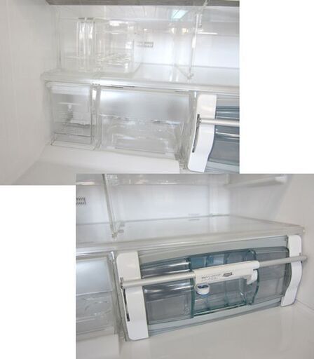 日立 475L 2010年製 冷凍冷蔵庫 R-SF48ZM ホワイト  6ドア「まんなか冷凍室」自動製氷 HITACHI/札幌 北20