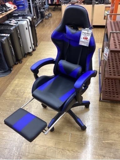 KG-91【新入荷　リサイクル品】ゲーミングチェア　黒×青