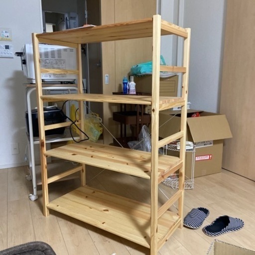 無印の木製ラックです。