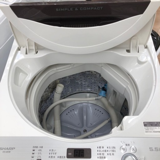 【1人暮らしに!】 SHARP 全自動洗濯機