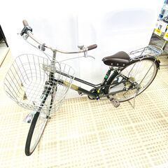 8/13Colorfuldays 自転車 27インチ ブラック カゴ付き