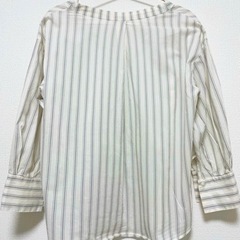 IENA イエナ ストライプ シャツ 7分袖 の画像
