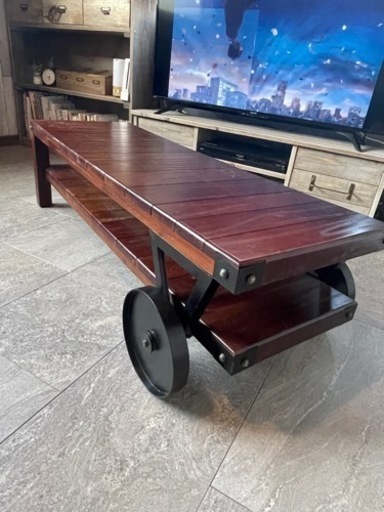 男前　テレビ台　テレビボード　ローテーブル　120㎝