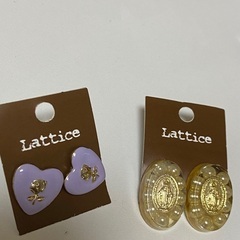 lattice ピアス2点