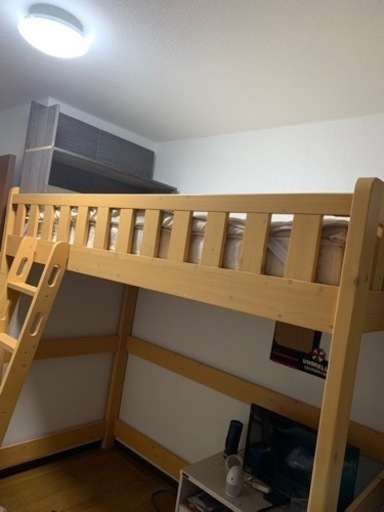 木製　ロフトベッド