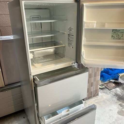 冷凍冷蔵庫東芝 TOSHIBA GR-K33S(S) 330L・右開き 3ドア シルバー