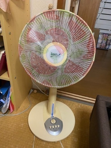 風量3段階扇風機。ネットカバー付き