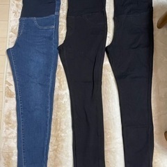 (中古)ユニクロ マタニティボトム3本