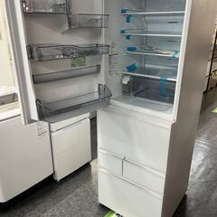 【店頭お渡し】　未使用　2021年製　東芝5ドア（411Ｌ）　自動製氷　タッチオープン　左開きの画像