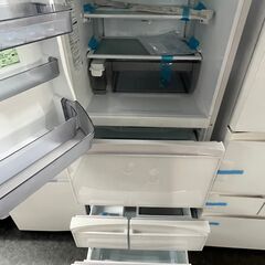 【店頭お渡し】　未使用　2021年製　東芝5ドア（411Ｌ）　自動製氷　タッチオープン　左開きの画像
