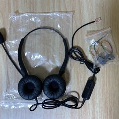 ヘッドセット電話機用 両耳 マイク付き