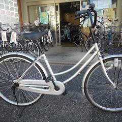 中古自転車２１３９　前後タイヤ新品！　２６インチ　ギヤなし　ダイナモライト