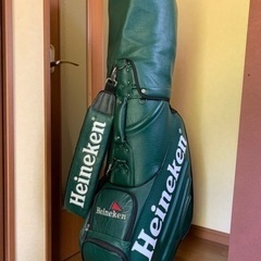 美品　希少レア　ハイネケン　キャディバッグ　グリーン