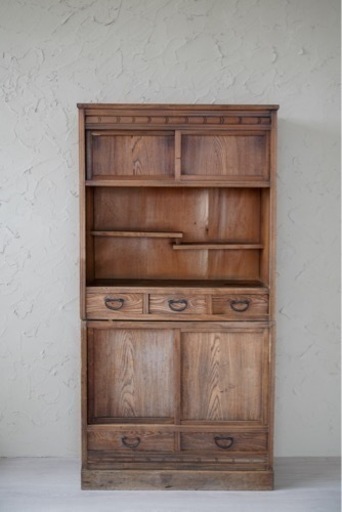 【年末セール】ガラス戸棚　インテリア　アンティーク