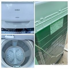 お値下げ❣️2018年製🌼 長期保証付き🌼日立 全自動洗濯機 ビートウォッシュ 8kg ホワイト BW-V80B Wの画像