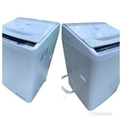 お値下げ❣️2018年製🌼 長期保証付き🌼日立 全自動洗濯機 ビートウォッシュ 8kg ホワイト BW-V80B Wの画像