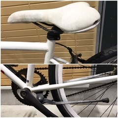 ピストバイク 高額8万円程ホイール付き 固定 フリー 両方 ロードバイク 自転車 クロスバイク マウンテンバイクの画像