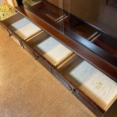 本日限定【差し上げます】中古 大型 飾り棚 コレクションケース 食器棚 収納棚の画像